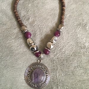 Purple necklace